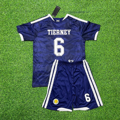 Kieran Tierney Scotland 2026 World Cup Kids Football Jersey Kit