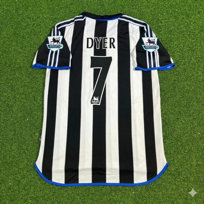Kieron Dyer #7 Newcastle United Retro Trikot Kit Jersey Soccer Shirt