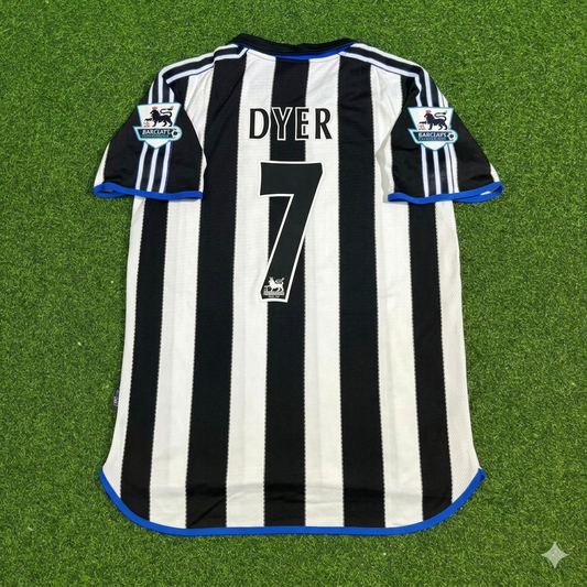 Kieron Dyer #7 Newcastle United Retro Trikot Kit Jersey Soccer Shirt