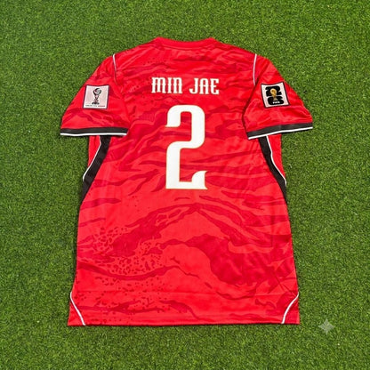 Min-jae Kim South Korea 2026 World Cup Red Football Jersey