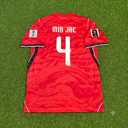 Min-jae Kim South Korea 2026 World Cup Red Football Jersey