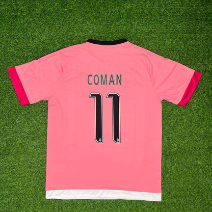 Kingsley Coman Juventus Pink Retro Football Jersey