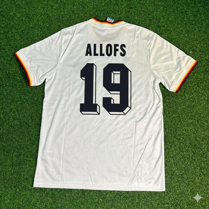 Klaus Allofs #19 Deutschland 1986 Weltmeisterschaft Retro Trikot Wein