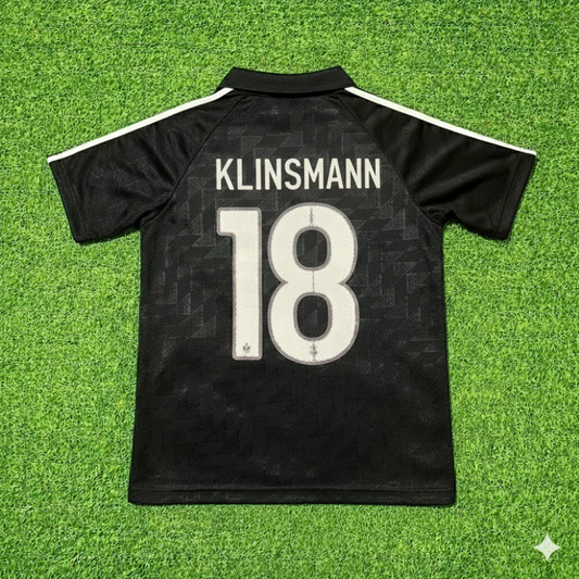 Jürgen Klinsmann Deutschland 1990 WM Schwarzes Retro Fußballtrikot