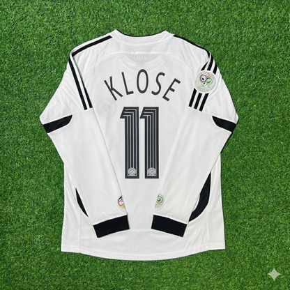 Miroslav Klose Germany 2006 World Cup Long Sleeve White Football Jersey
