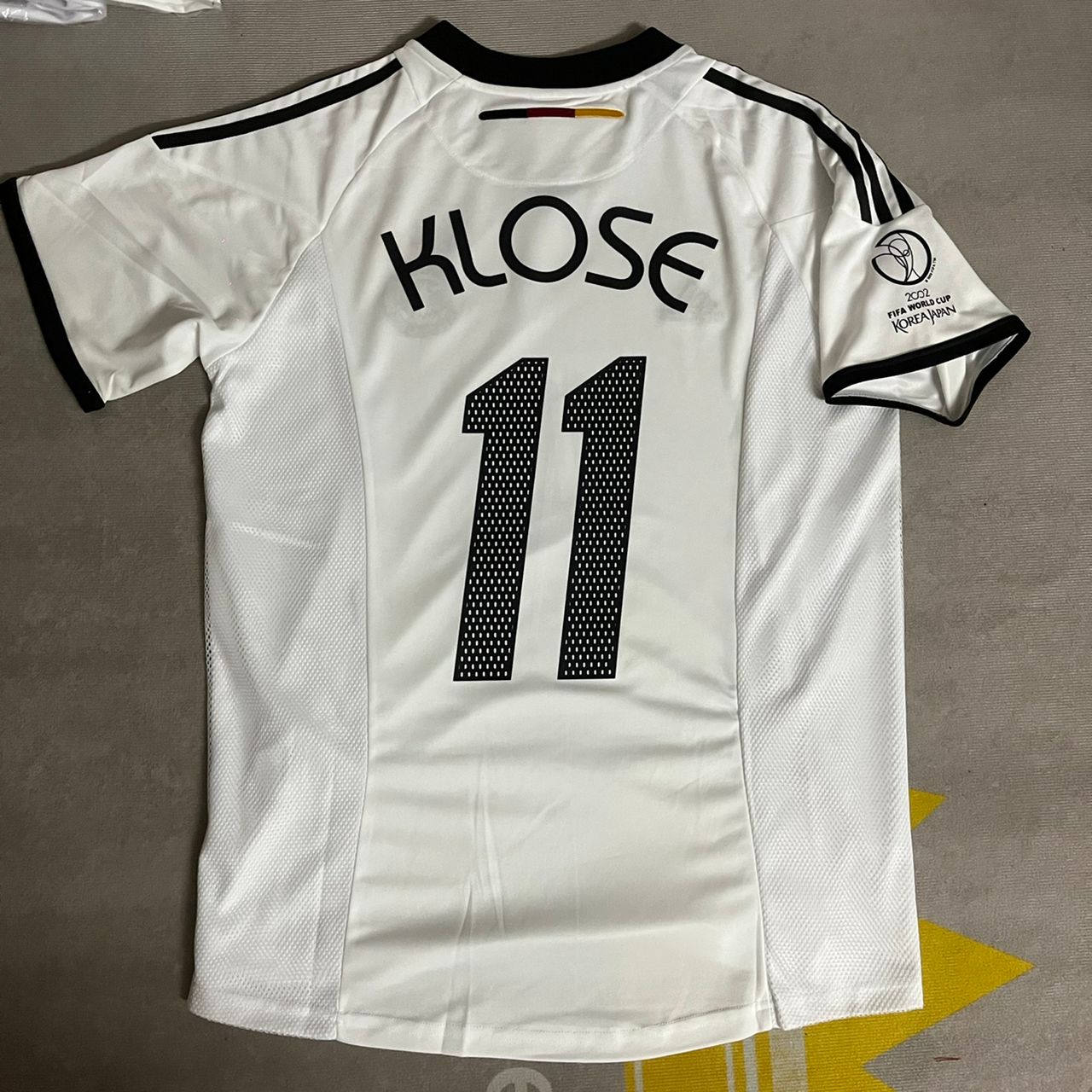 Miroslav Klose Germany 2002 World Cup Japan Korea White Retro Jersey