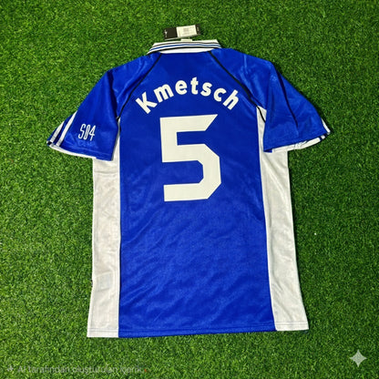 Sven Kmetsch FC Schalke 04 1999/2000 Blaues Heimtrikot Retro Fußballtrikot