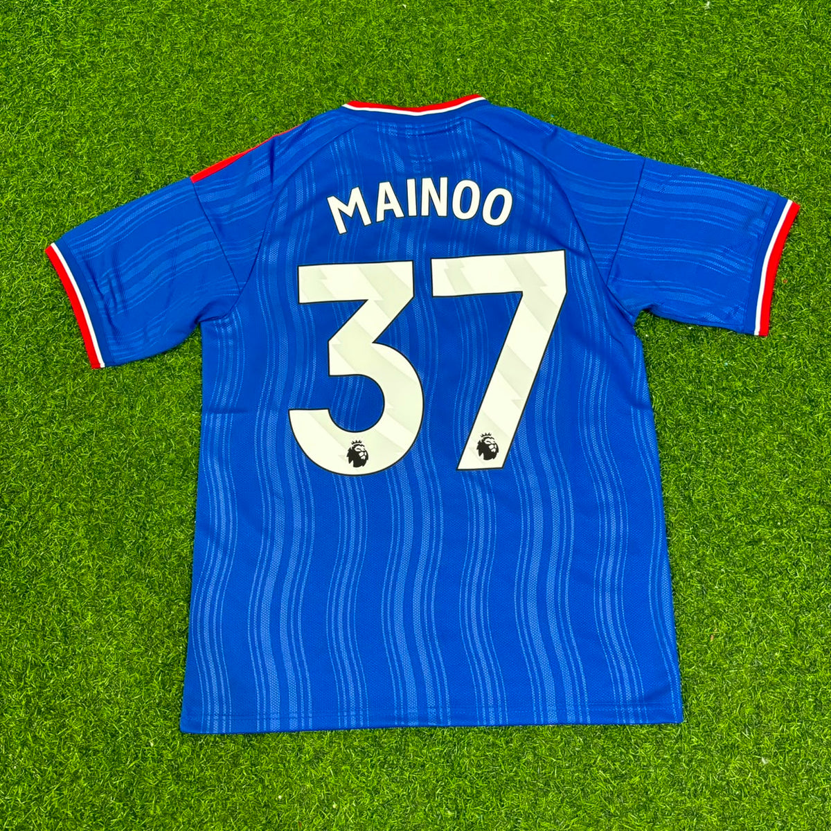Kobbie Mainoo #37 Manchester United Blue New Season 2027 Jersey Trikot Maillot Soccer Shirt