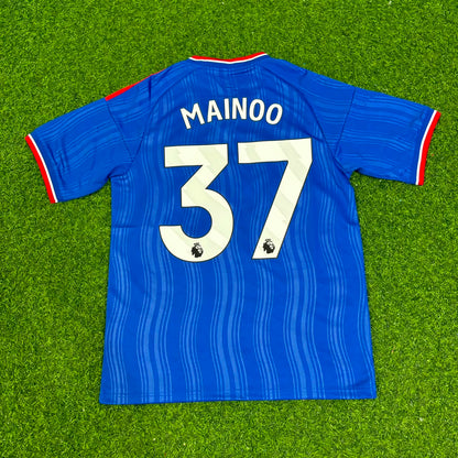Kobbie Mainoo #37 Manchester United Blue New Season 2027 Jersey Trikot Maillot Soccer Shirt