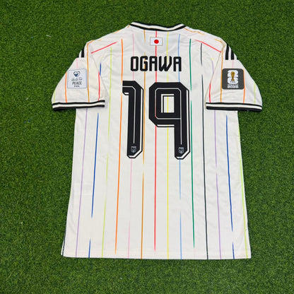 Koki Ogawa Japan 2026 World Cup Away White Football Jersey Trikot Maillot