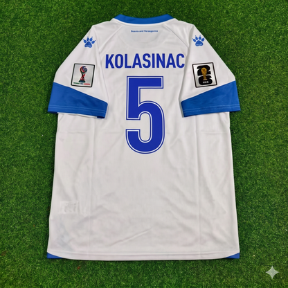 Sead Kolasinac Bosnien und Herzegowina WM 2026 Auswärtstrikot Weiß