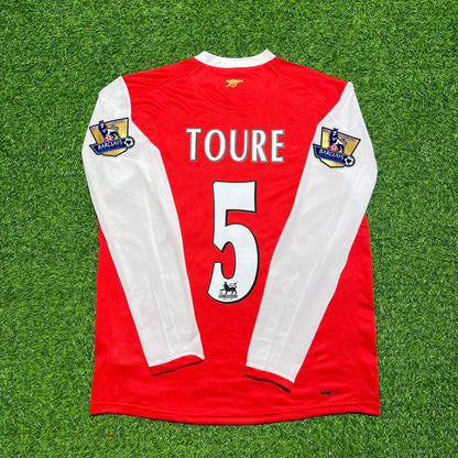 Kolo Touré #5 Arsenal 2006 2007 Home Long Sleeve Retro Jersey