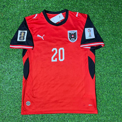 Konrad Laimer 20- Austria 2026 World Cup Kit Jersey Trikot Maillot