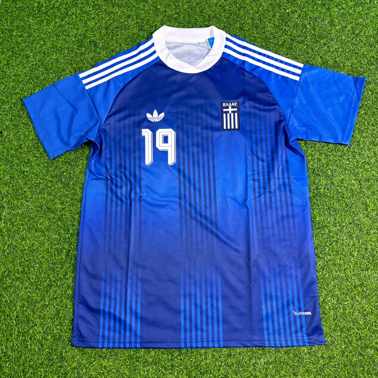 Konstantinos Karetsas Greece 2026 Blue Football Jersey
