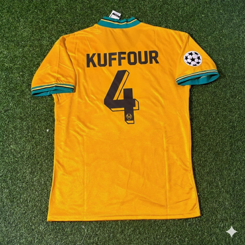 Samuel Kuffour Bayern Munich Maillot de football rétro jaune