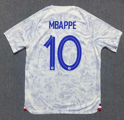 Kylian Mbappe #10 France 2022 World Cup Away Retro Jersey Maillot Trikot Soccer Shirt
