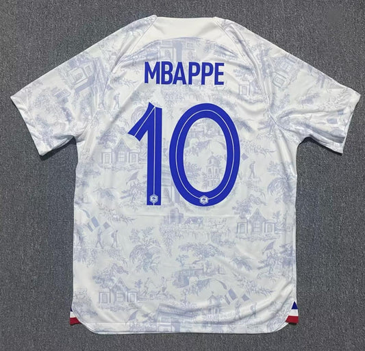 Kylian Mbappe #10 France 2022 World Cup Away Retro Jersey Maillot Trikot Soccer Shirt