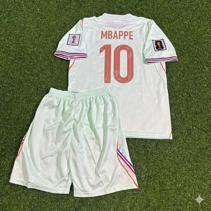 Kylian Mbappé #10 France 2026 World Cup Kids Away Football Jersey