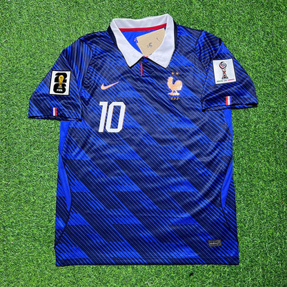 Kylian Mbappé #10 France Home 2026 World Cup Blue Football Jersey
