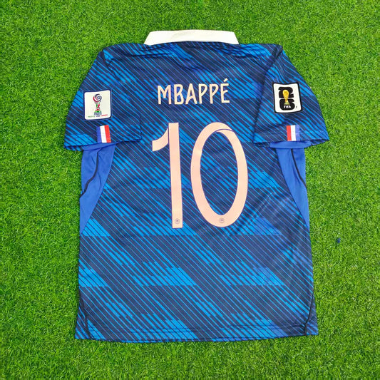 Kylian Mbappé France Home 2026 World Cup Blue Football Jersey