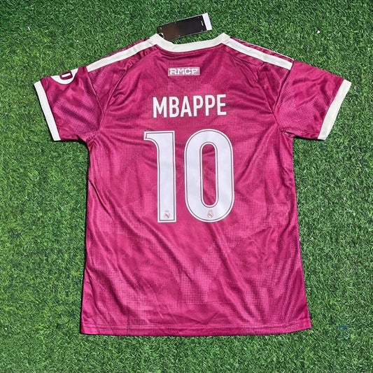 Kylian Mbappe Pink Jersey Maillot Trikot Soccer Shirt