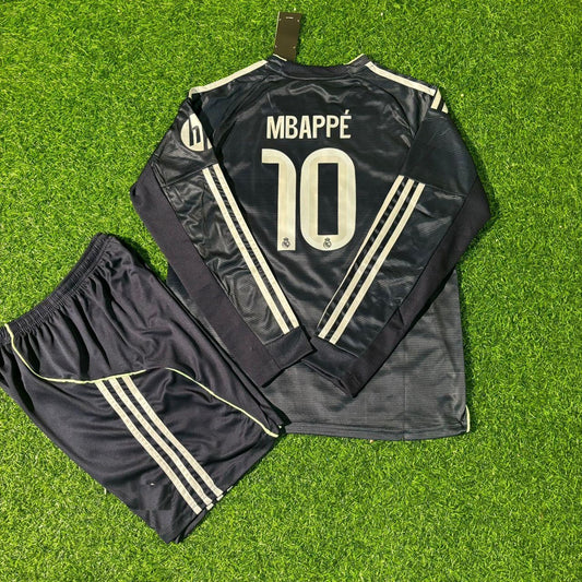 Kylian Mbappé Real 2026 Black Away Football Jersey