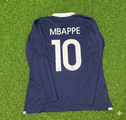 Kylian Mbappe #10 France Long Sleeve Football Jersey Trikot Maillot