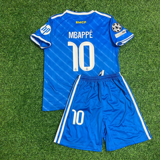 Kylian Mbappe Madrid Blue New Season 2026 Jersey Kit Soccer Trikot Maillot Maglia
