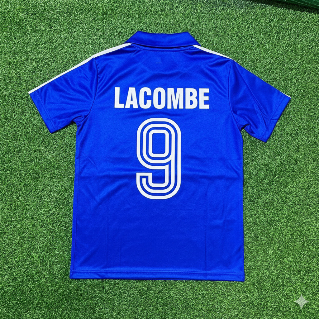 Bernard Lacombe  France 1982 World Cup Retro Football Jersey Retro Trikot