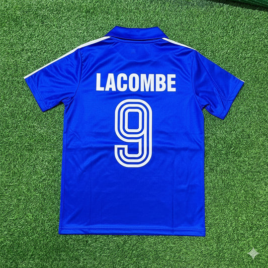 Bernard Lacombe  France 1982 World Cup Retro Football Jersey Retro Trikot