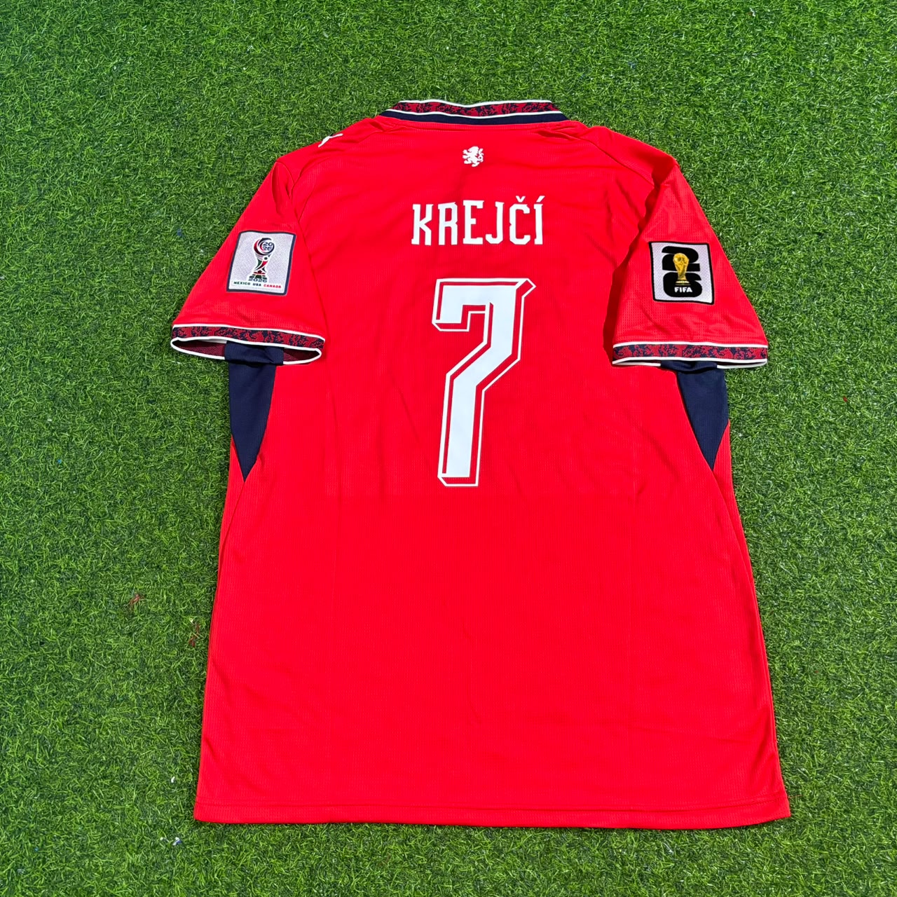Ladislav Krejčí #7 Czech Republic Czechia 2026 World Cup Football Jersey