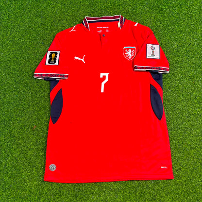Ladislav Krejčí #7 Czech Republic Czechia 2026 World Cup Football Jersey