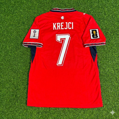 Ladislav Krejčí #7 Czech Republic Czechia 2026 World Cup Football Jersey