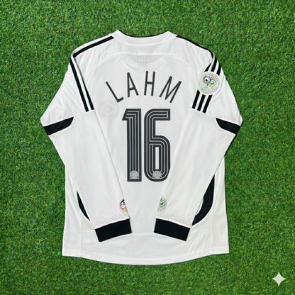 Philipp Lahm Germany 2006 World Cup Long Sleeve White Football Jersey