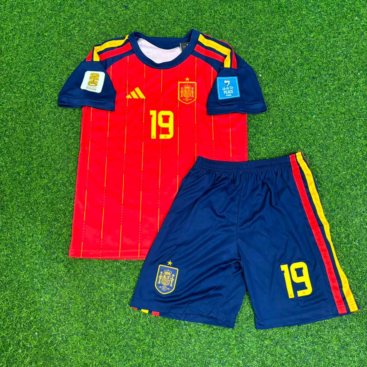 Lamine Yamal Spain 2026 World Cup Kids Football Jersey