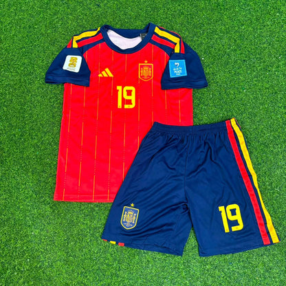 Lamine Yamal Spain 2026 World Cup Kids Football Jersey