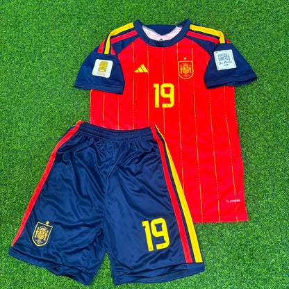 Lamine Yamal Spain 2026 World Cup Kids Football Jersey