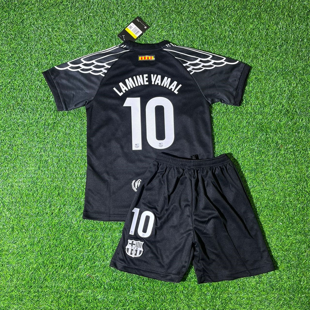Lamine Yamal Barcelona 2026 New Season Black #10 Kids Football Jersey Kit