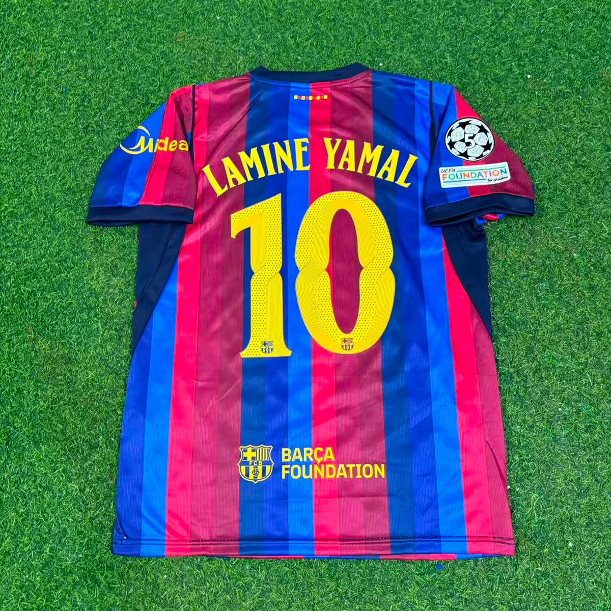Lamine Yamal #10 Barcelona 2027 New Season Champions League Patch Home Jersey Trikot Maillot Soccer Shirt