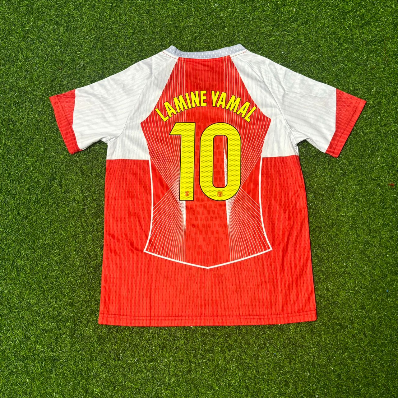 Lamine Yamal Barcelona Red White Special Edition Football Jersey