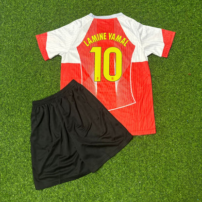 Lamine Yamal Barcelona Red White Special Edition Football Jersey