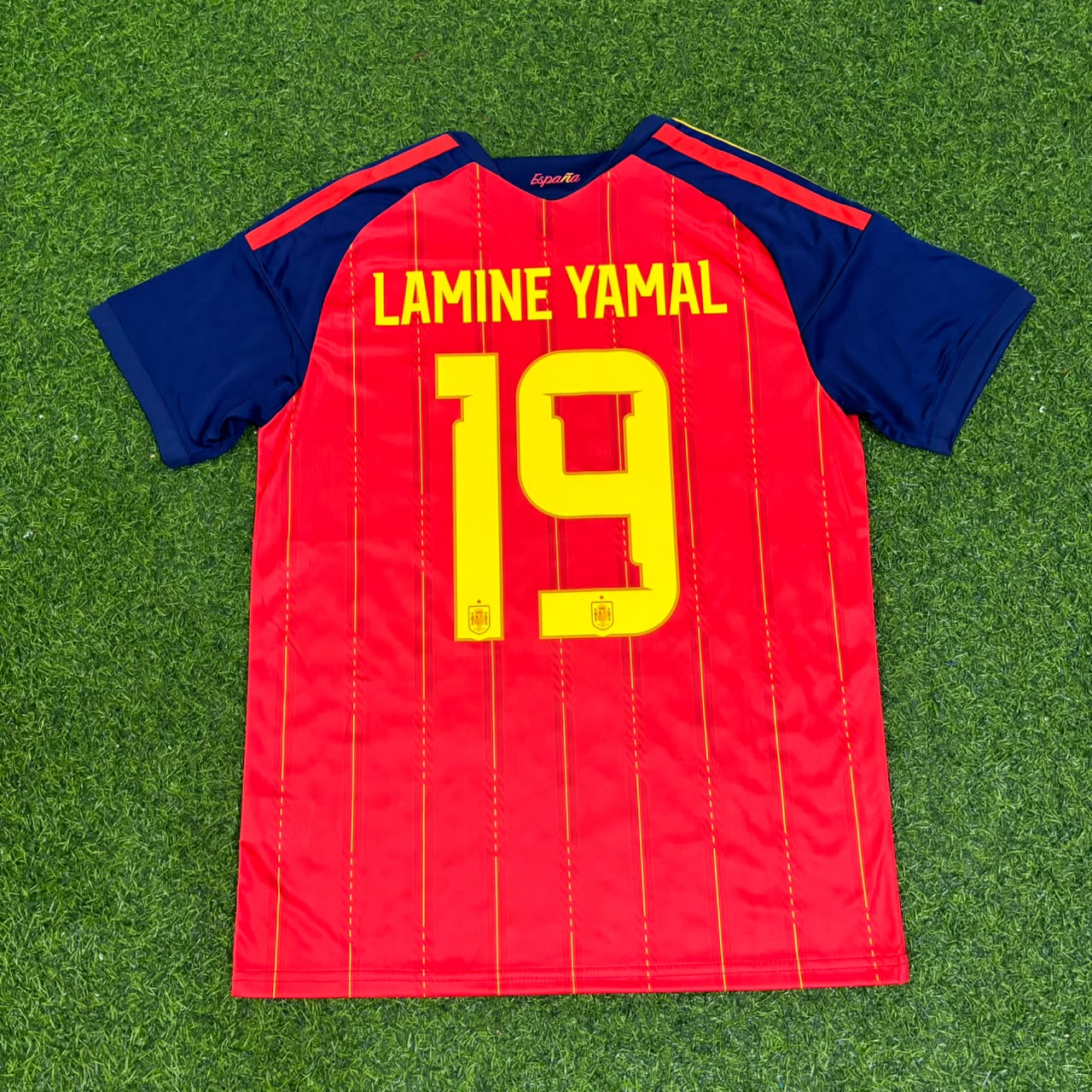 Lamine Yamal #19 Spain Two Star 2026 World Cup Champions Home Jersey Trikot Maillot