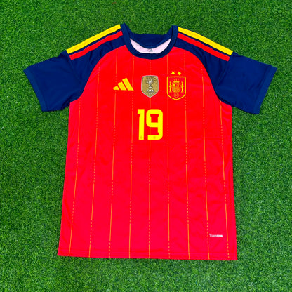 Lamine Yamal #19 Spain Two Star 2026 World Cup Champions Home Jersey Trikot Maillot