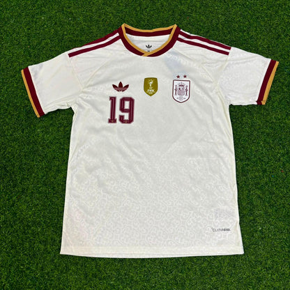 Lamine Yamal #19 Spain Two Star 2026 World Cup Champions Kids Away Jersey Trikot Maillot