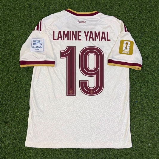 Lamine Yamal #19 Spain Two Star 2026 World Cup Champions Away Jersey Trikot Maillot