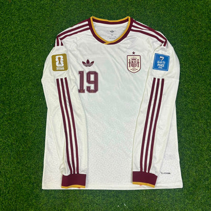 Lamine Yamal #19 Spain 2026 World Cup Away Long Sleeve Jersey Trikot Maillot