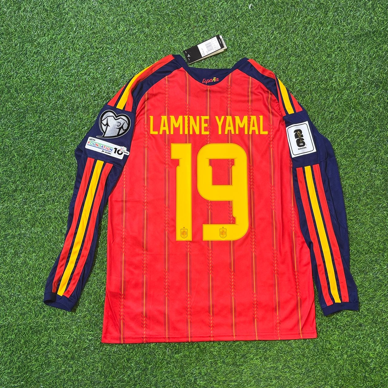 Lamine Yamal Spain 2026 World Cup Home Long Sleeve Jersey Trikot Maillot