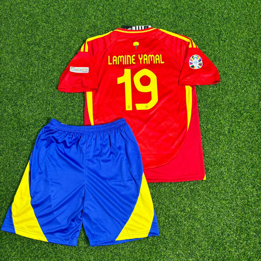 Lamine Yamal Spanien EM 2024 Finale Kinder-Fußballtrikot