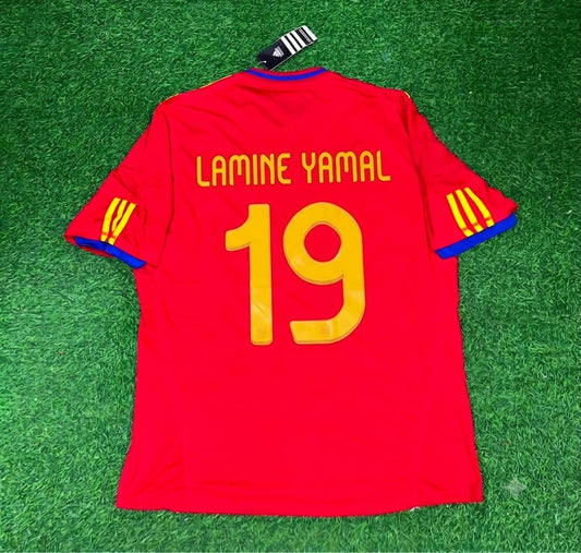 Lamine Yamal – Spain Commemorative Retro Kit Jersey – | Trikot | Maillot Soccer Shirt