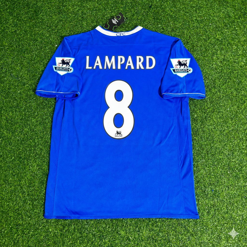 Frank Lampard Chelsea 2003 2005 Season Home Navy Blue Retro Jersey Trikot Soccer Shirt
